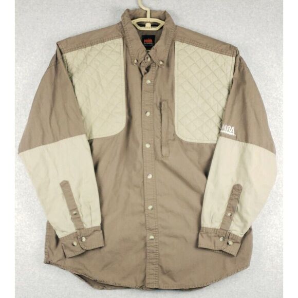 NRA‎ Outdoors Hunting Shooting Shirt Large Tan - Picture 4 of 7